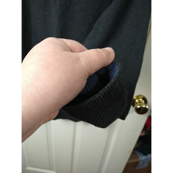 Tommy Bahama Men's Mock 1/4 Zip Grey White Stitched Pullover Sweater. Size XXL* - Picture 8 of 14